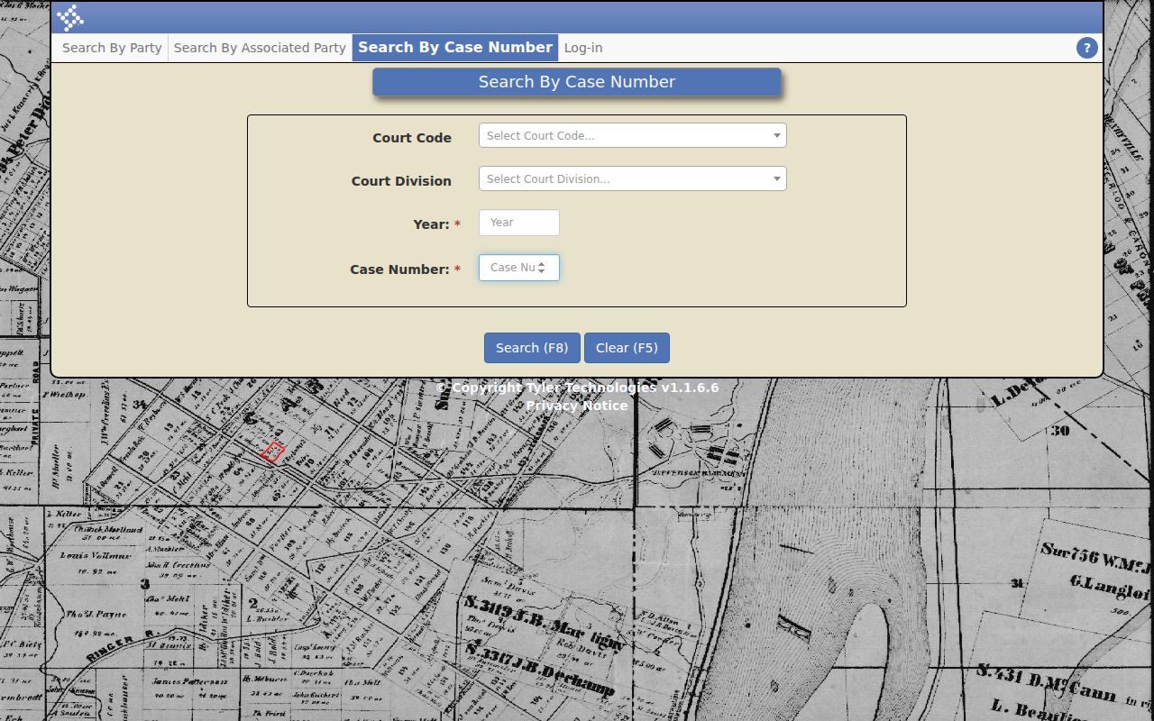Carroll County case lookup by Tyler case number